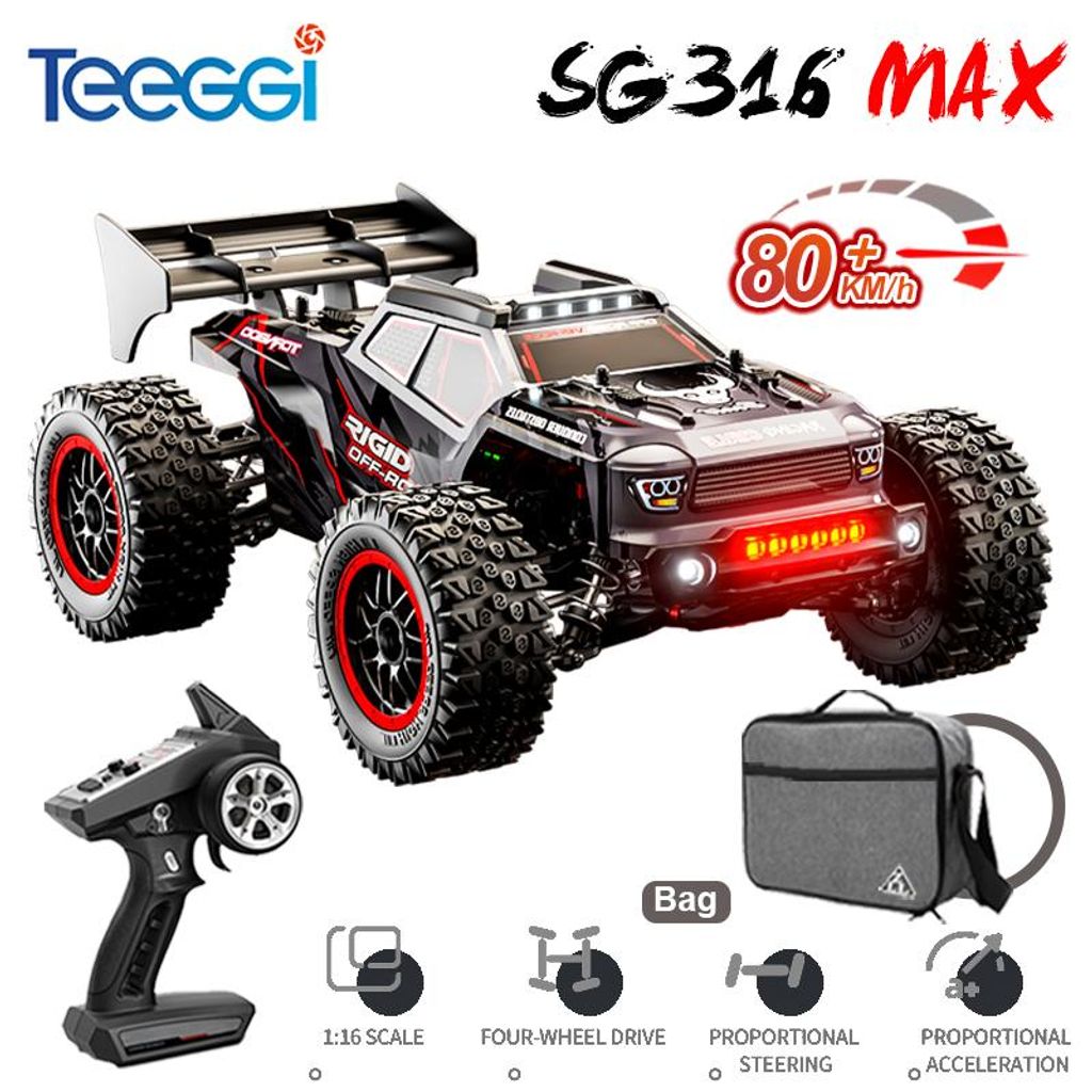 Teeggi SG316 MAX RC Auto 1:16 80km/h Brushless 4WD Monster Produktbild 