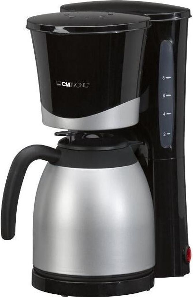 CLATRONIC KA 3328 Ekspres do kawy czarny, 8-10 filiżanek Zdjęcie produktu 3