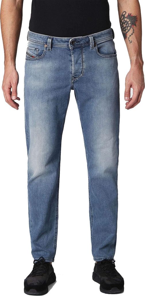 Diesel Herren Larkee-Beex 084RB Jeans Hose Regular Tapered