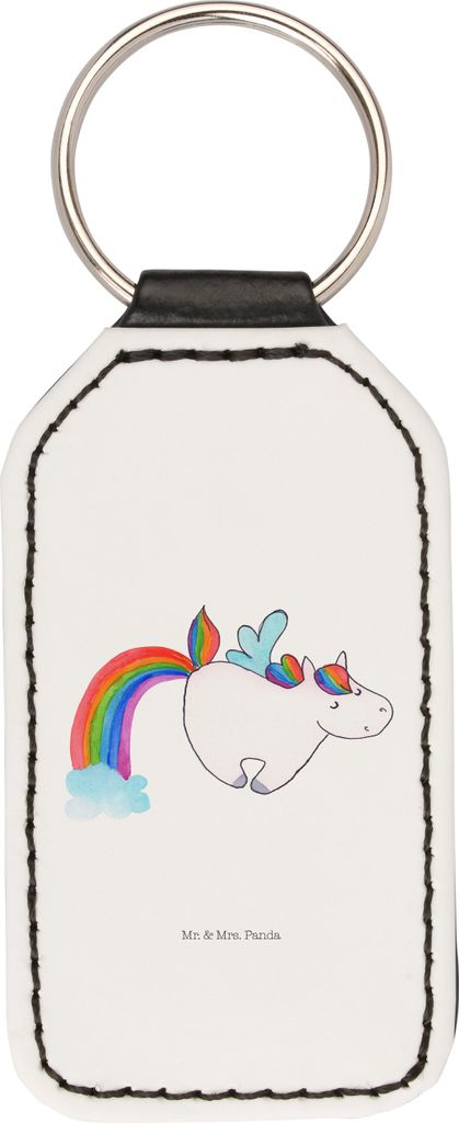 Mr. & Mrs. Panda Schlüsselanhänger Einhorn Fliegendes Pferd - Weiß - Geschenk, Spielen, Einhörner, schlüsselbund anhänger, Glitzer, Unicorn, ...