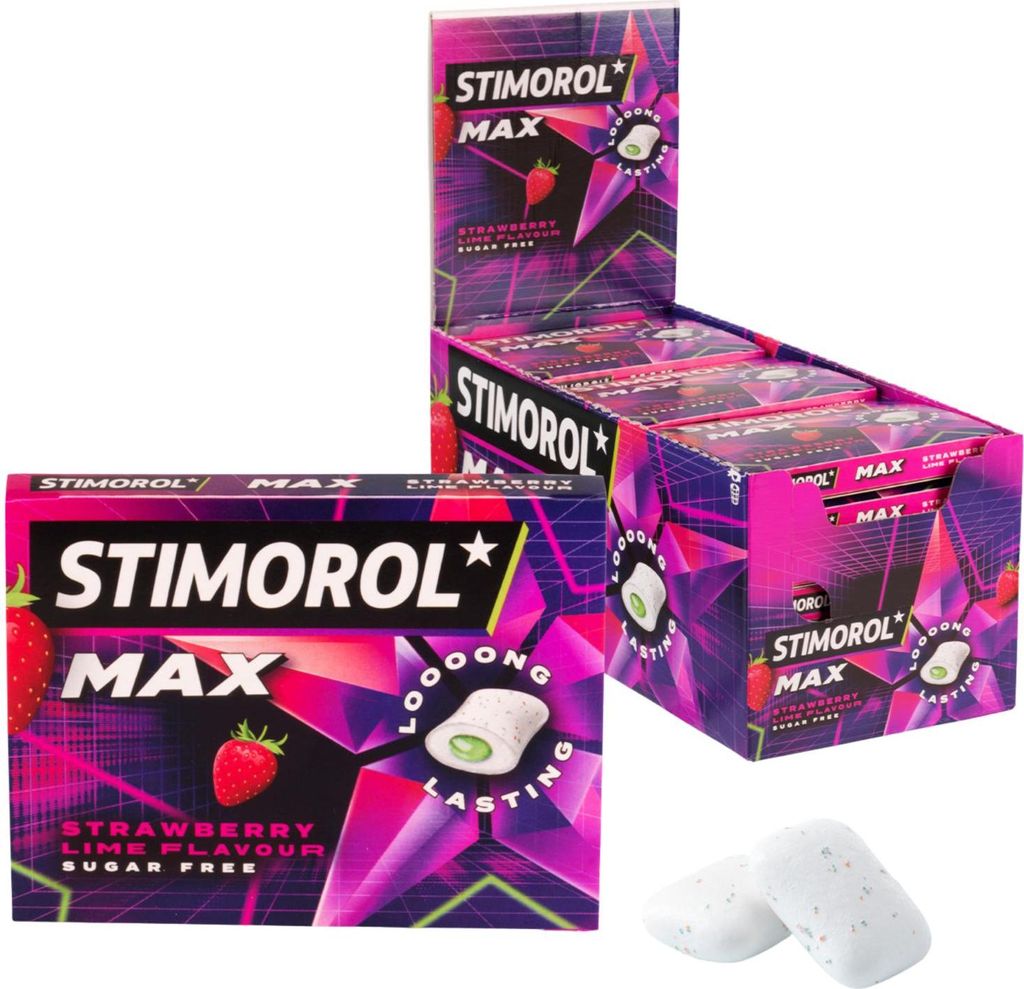 Stimorol max Erdbeer-Limette (21x 20gr) Produktbild 
