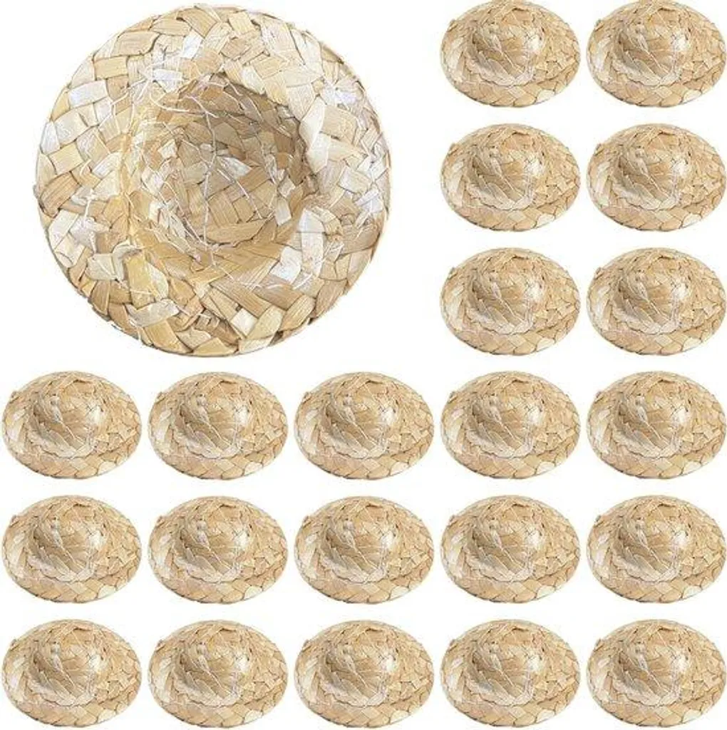 Set de décorations roses en plastique pour gâteaux et poupées - 30p
