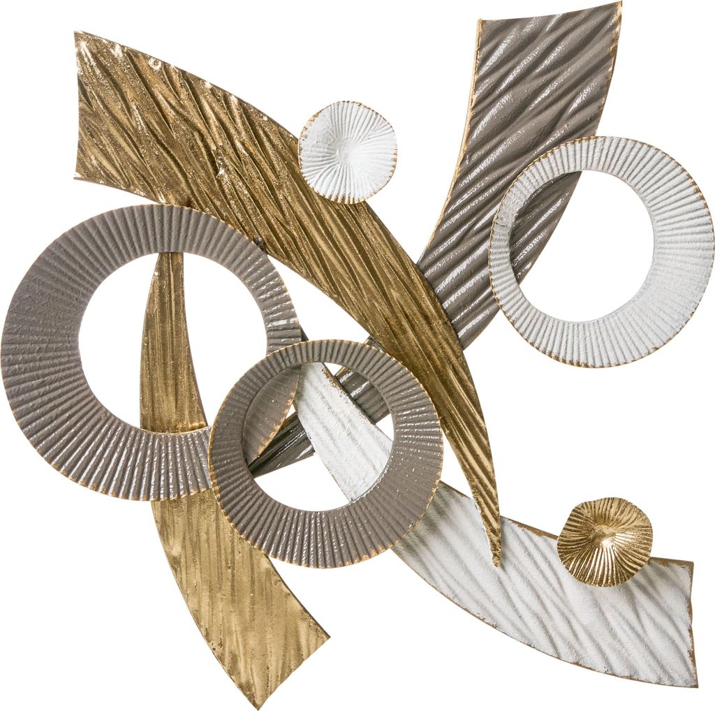 BELIANI Wanddekoration Gold Metall 55 x 54 cm Handgefertigt Glamouröser Stil Akzentstück Kunstwerk Dekoration für Wände