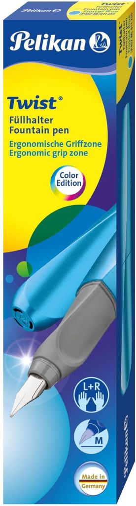 Pelikan P457, Schwarz, Grau, Medium, Beidhändig, Box, 1 Produktbild 