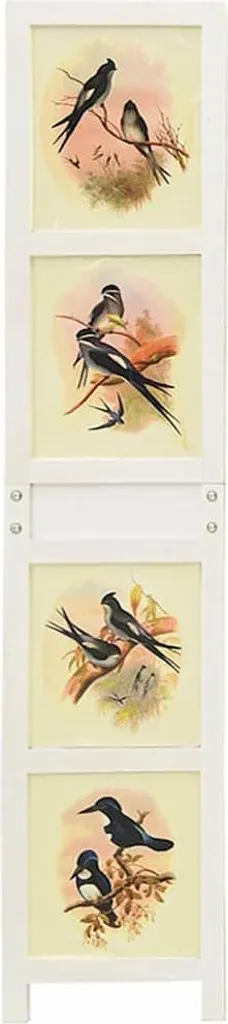 Panneau de séparation blanc Romdivider 106x165 cm en MDF haute densité