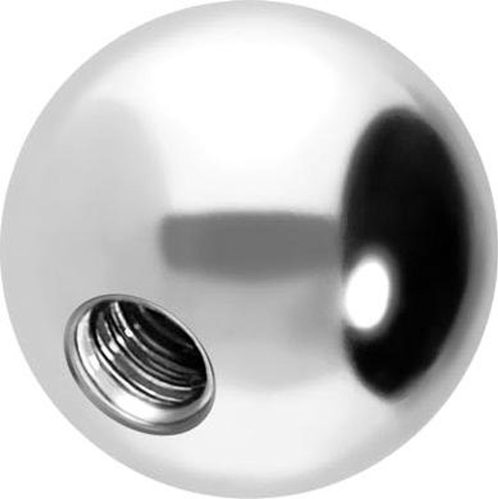 Titan Schraubkugel WeißGold Gewinde: 1,6mm | Kugelgröße: 3mm