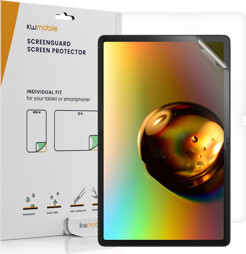kwmobile 2x Tablet Schutzfolie kompatibel mit Lenovo Tab P11 (2nd Gen) 11.5" Folie - Full Screen Protector - Tablet Displayfolie entspiegelt
