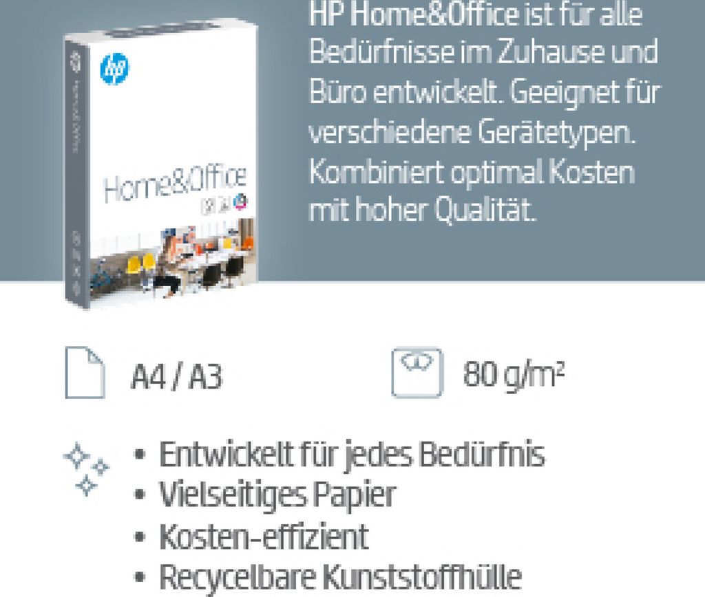 HP CHP150 'Home Office'(A4, 500 listů, 80 g/m2) Zdjęcie produktu 15