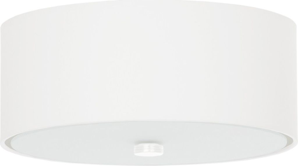 Deckenleuchte SKALA 30 weiß 3xE27 15W Stoff/Glas/Stahl 22x30x30cm Sollux Lighting