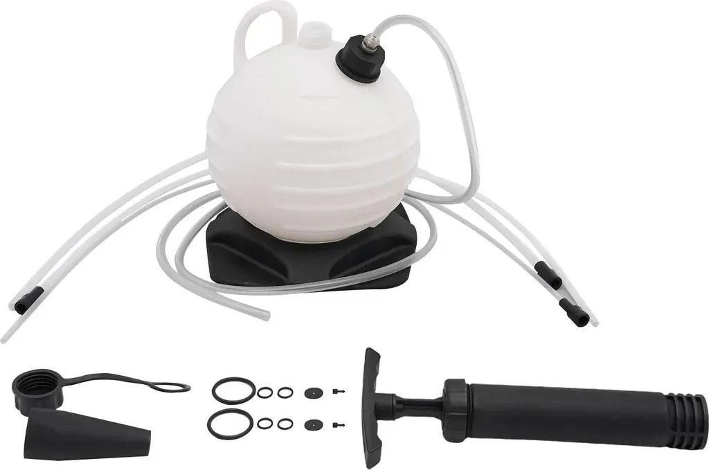 Pompe de transfert fluide 1,58 gallons design durable blanc et robuste