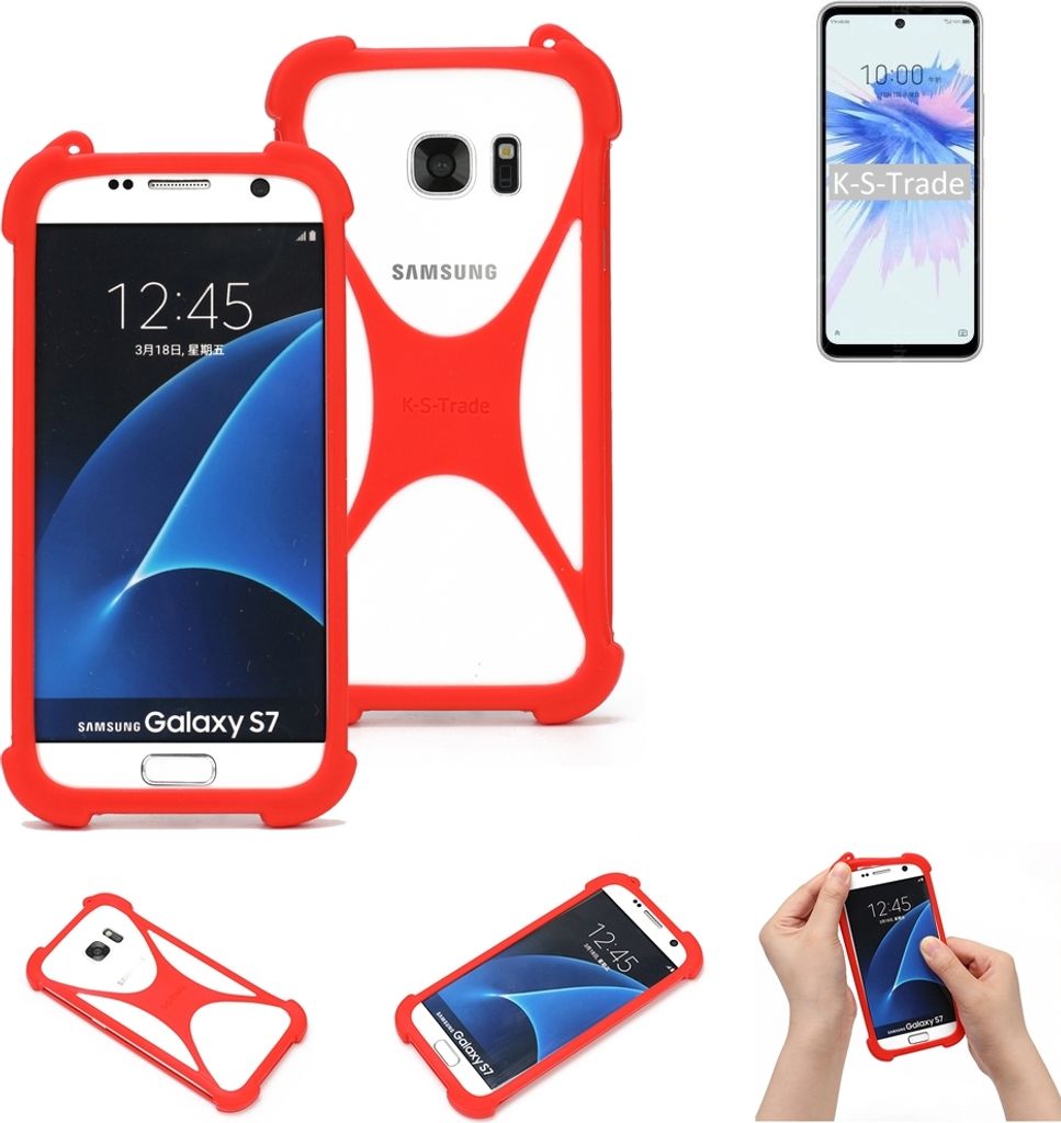 K-S-Trade Handy-Hülle kompatibel mit ZTE Libero 5G II Schutz-Hülle Bumper Silikon Schutz Hülle Cover Case Silikoncase Silikonbumper TPU Softcase