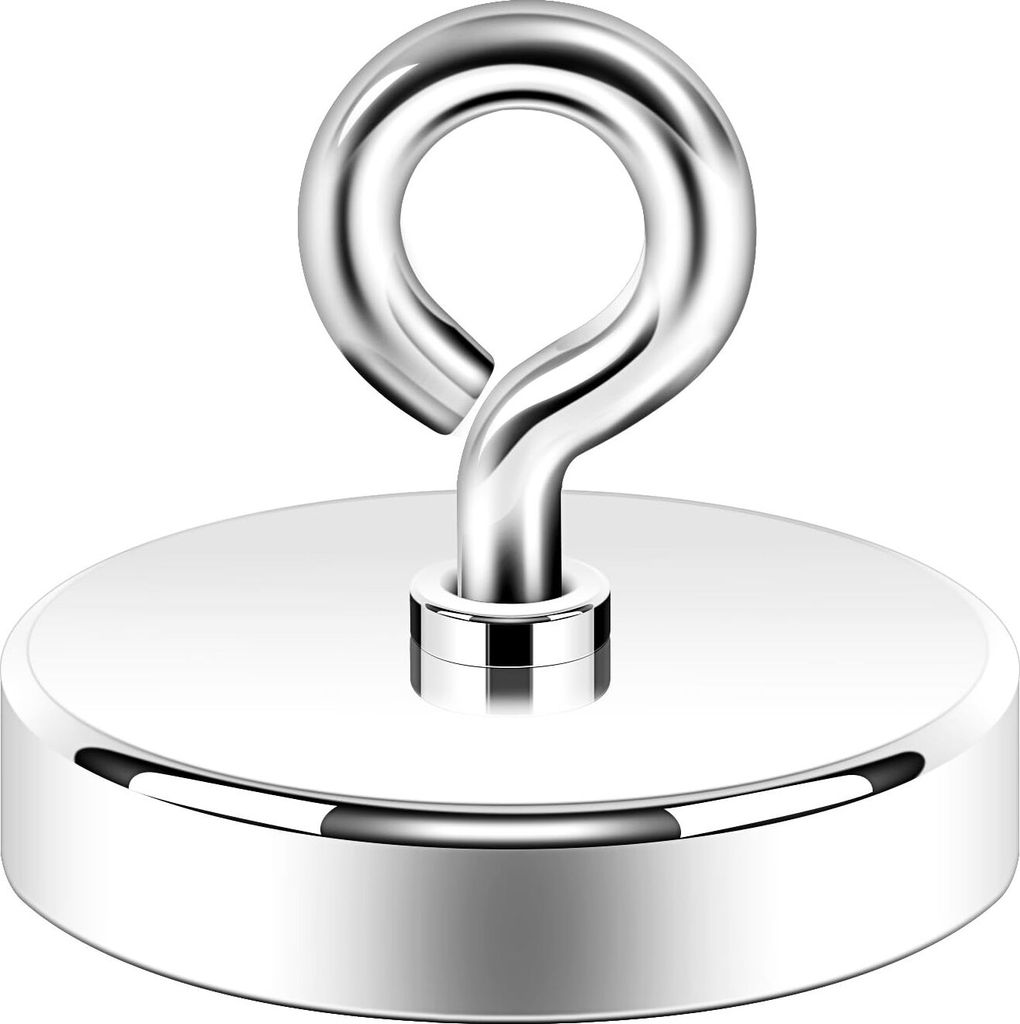 Magnet Stark, 150kg Groß Sehr Starker Magnet, Super Neodym Großer Magnet,Hochleistungsmagnet Ideal für Magnet Fischen.