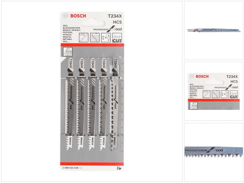 BOSCH 2608633528 5 BOSCH T234X Progressor do brzeszczotów Zdjęcie produktu 