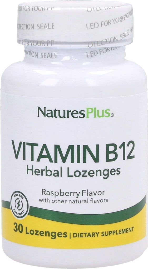 Natures Plus Vitamin B12 1000 mcg - 30 Kräuter-Lutschtabletten