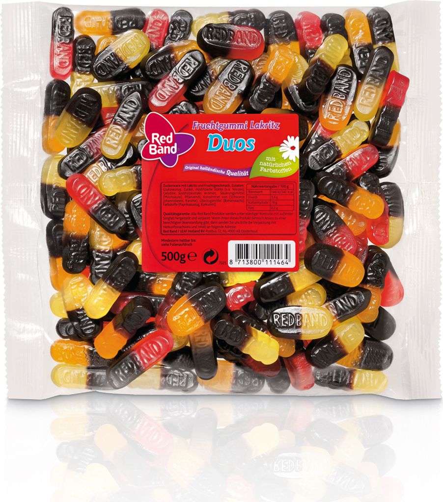 Red Band Fruchtgummi Lakritz Duos in 3 süssen leckeren Produktbild 