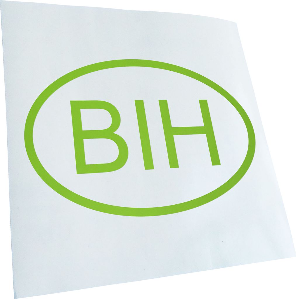 Kiwistar - Autoaufkleber - Bosnien Herzegowina BIH Heckscheibe - Aufkleber für Auto Kfz Fahrrad, LKW, Truck Mofa