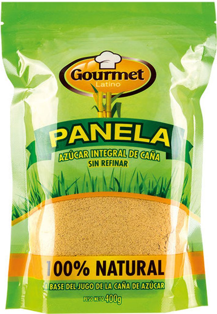 GOURMET LATINO pulverisierter Rohrzucker - Panela Pulverizada - Feiner Rorhrzucker für Cocktails und Desserts 500g