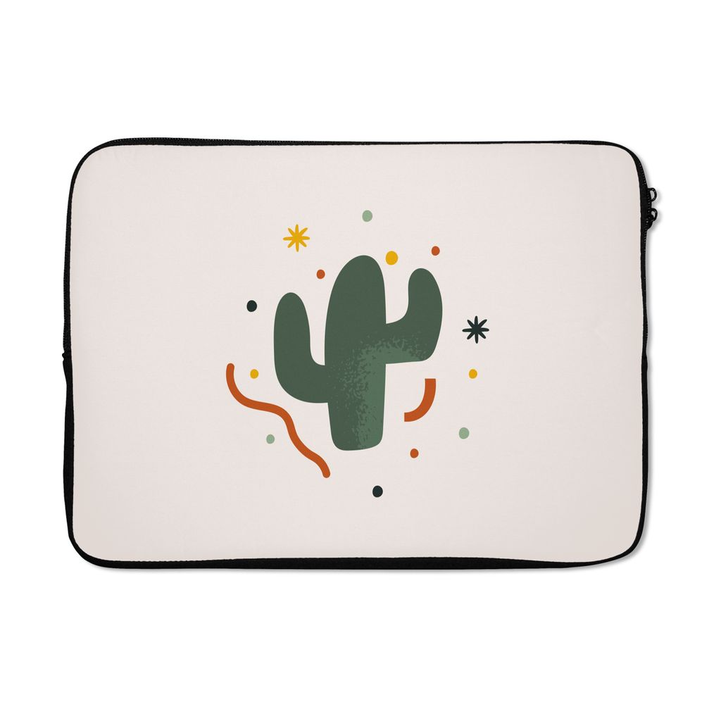 MuchoWow® Laptop Hülle 13 Zoll Kaktus - Sukkulente - Sommer Produktbild 