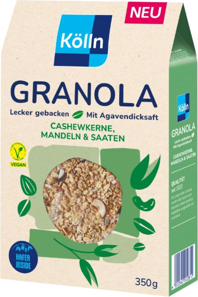 Kölln Granola Cashewkerne, Mandeln & Saaten, 350g Produktbild 