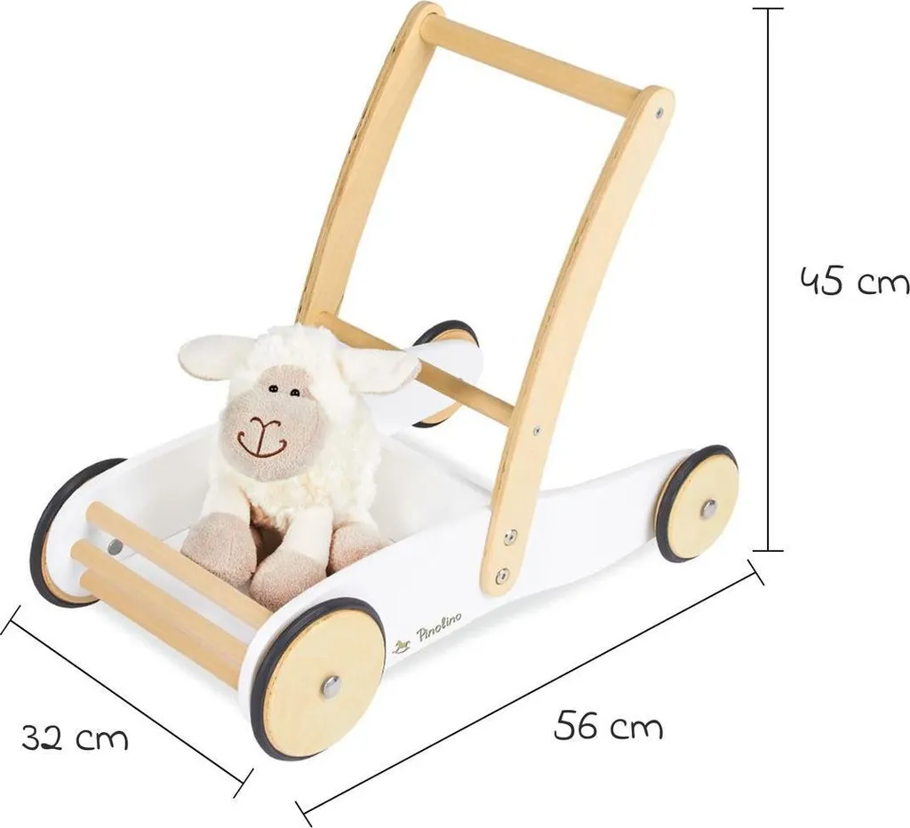 Aide à la Marche Bébé Uli Blanc - Idéal pour Apprendre à Marcher Seul - 13