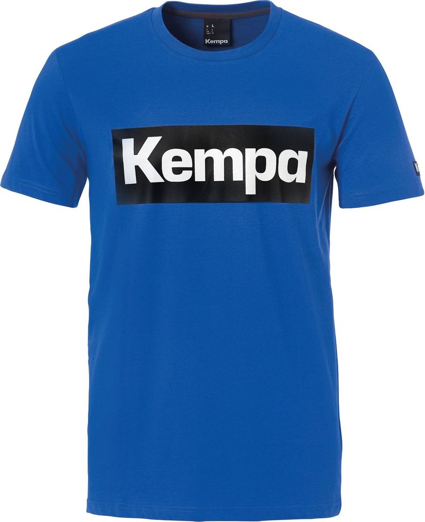 Kempa Handball Promo Rundhals T-Shirt Herren Baumwolle blau XXXL
