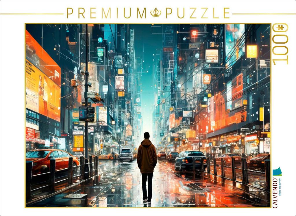 CALVENDO Puzzle METAVERSE KUNST Urban | 1000 Teile Lege-Größe 64x48cm Foto-Puzzle für glückliche Stunden