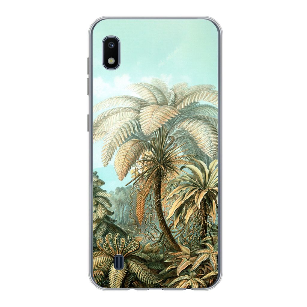 MuchoWow Handyhülle Schutzhülle Hülle für Samsung Galaxy A10 Filicinae - Haeckel - Alte Meister Silikon Softcase Handy Hülle - Schutzhülle
