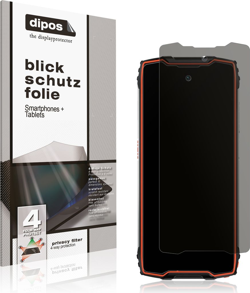 Blickschutzfolie für Blackview BV9300 Pro matt Schutzfolie Folie Display Schutz dipos