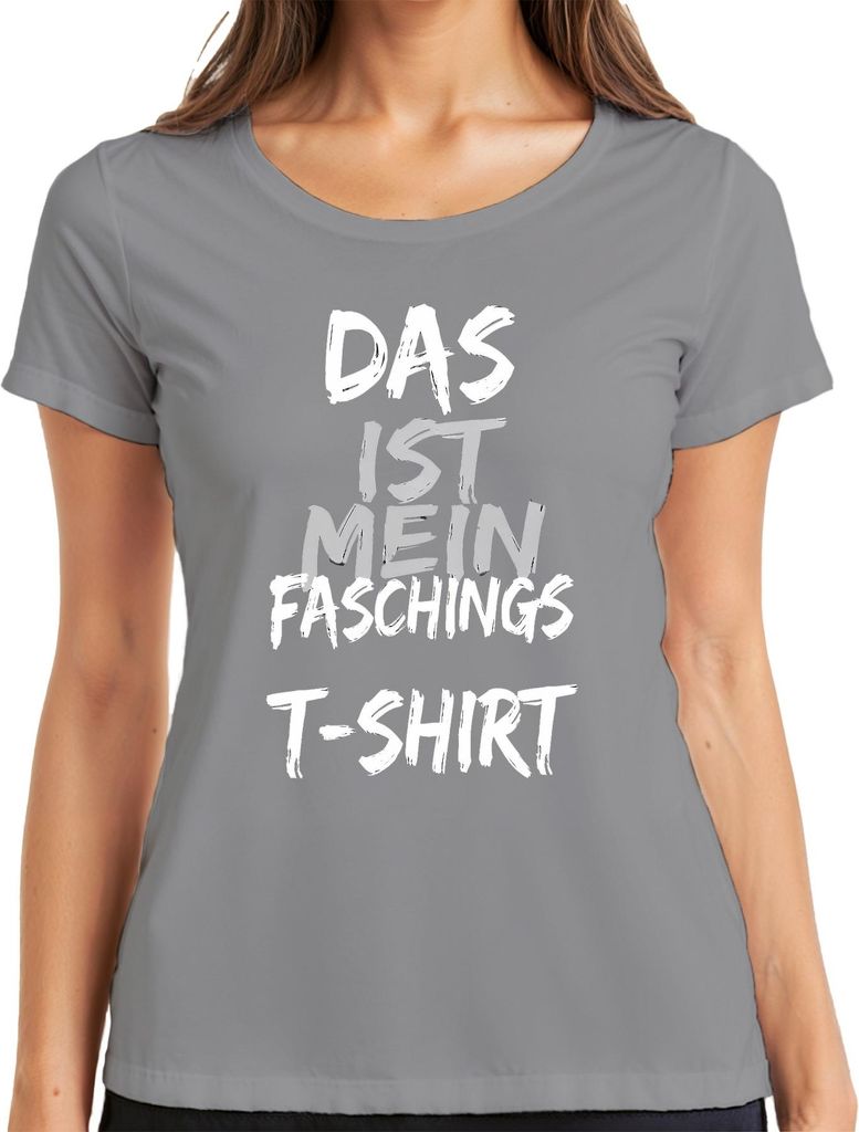 Das ist mein Faschings Karneval Kostüm lustig Geschenk Party Damen T-Shirt, Grau, L