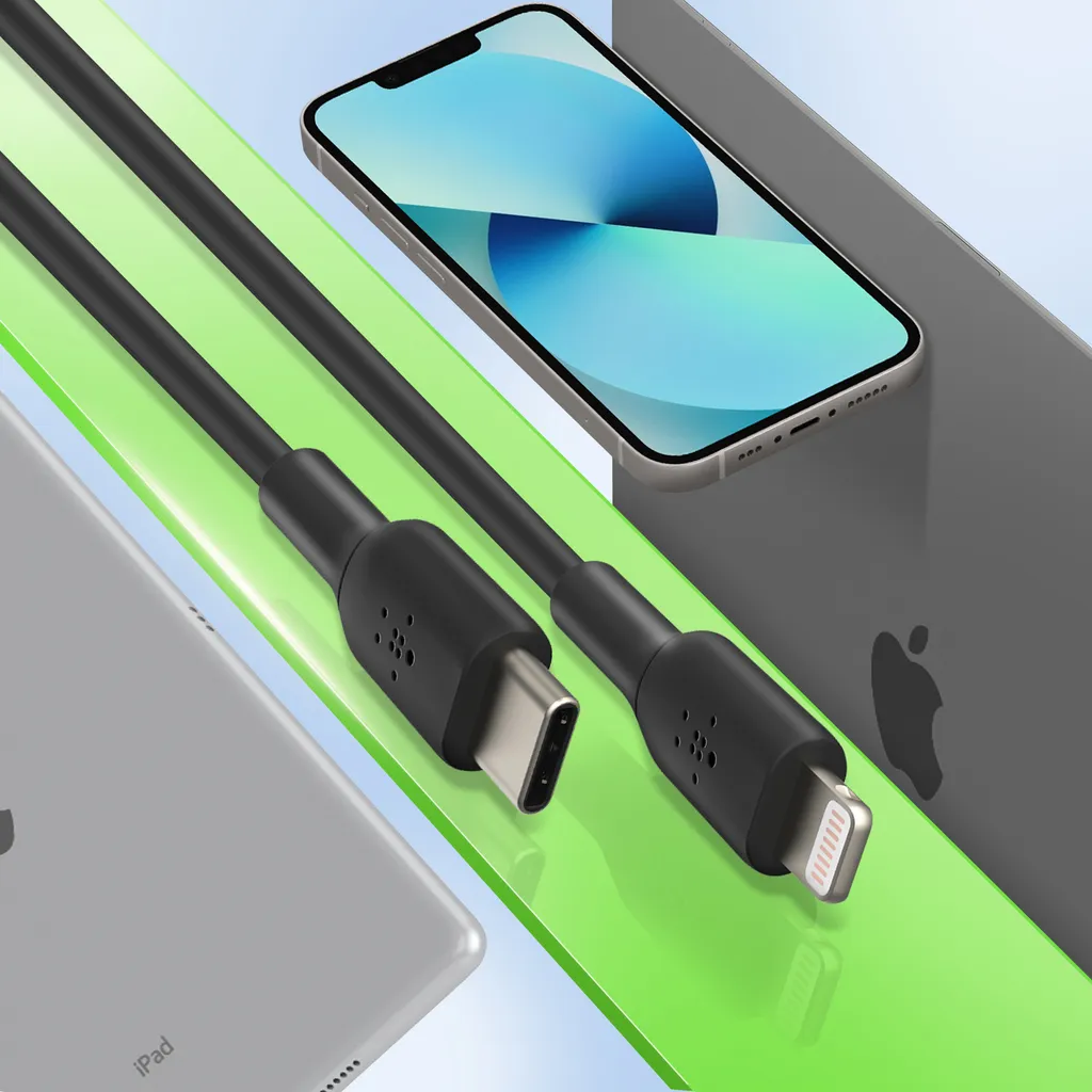 Câble Lightning Belkin BOOST Charge 2m Noir robuste pour iPhone et iPad - 10