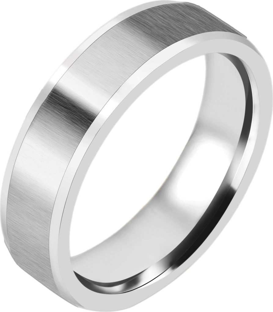 Akzent Herren-Partnerring, Edelstahl, Similibesatz, Produktbild 