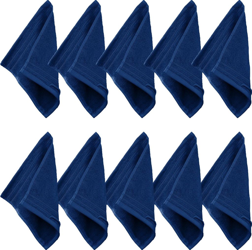 Erwin Müller Seiftuch Heidelberg" 10er-Pack marine 30x30 cm"