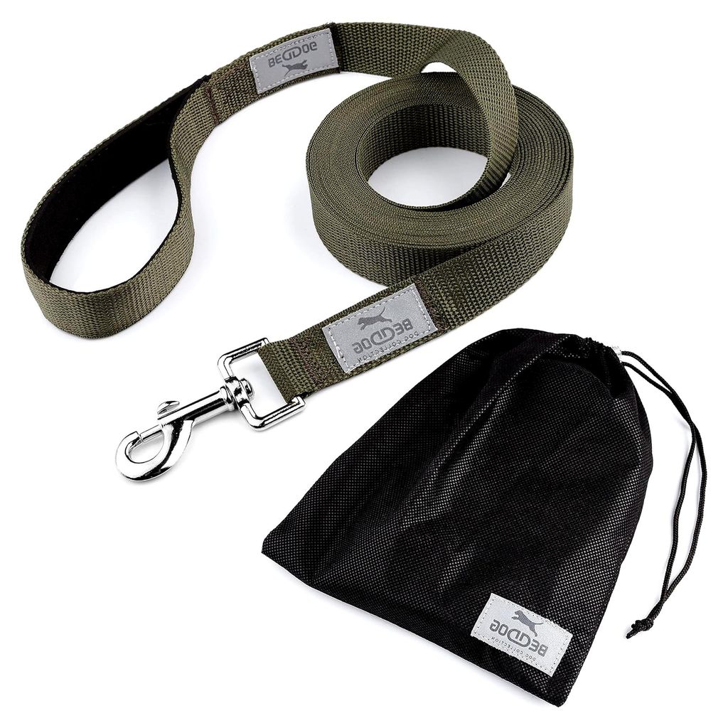 Tyson Trainingsleine mit Aufbewahrungsbeutel, lange Leine mit Handschlaufe, strapazierfähige Schlepp-Leine, Hundeleine, Schwimmleine, robust 5m - ...