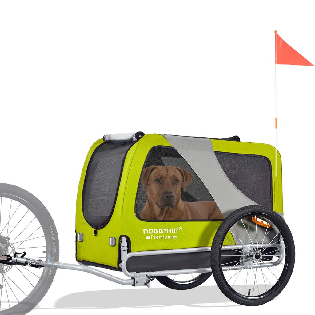 DOGGYHUT® Premium XL Hundefahrradanhänger Hundeanhänger Produktbild 