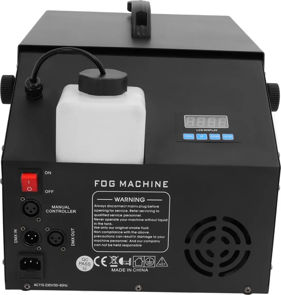 Machine à fumée 1200W DMX : fini les pannes avec ce Fogger pro sans fil - Gris