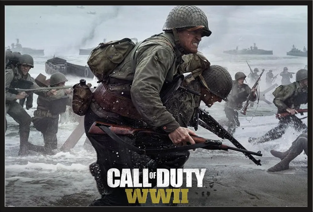 Affiche encadrée Call of Duty WWII Stronghold Shinsuke vitre acrylique