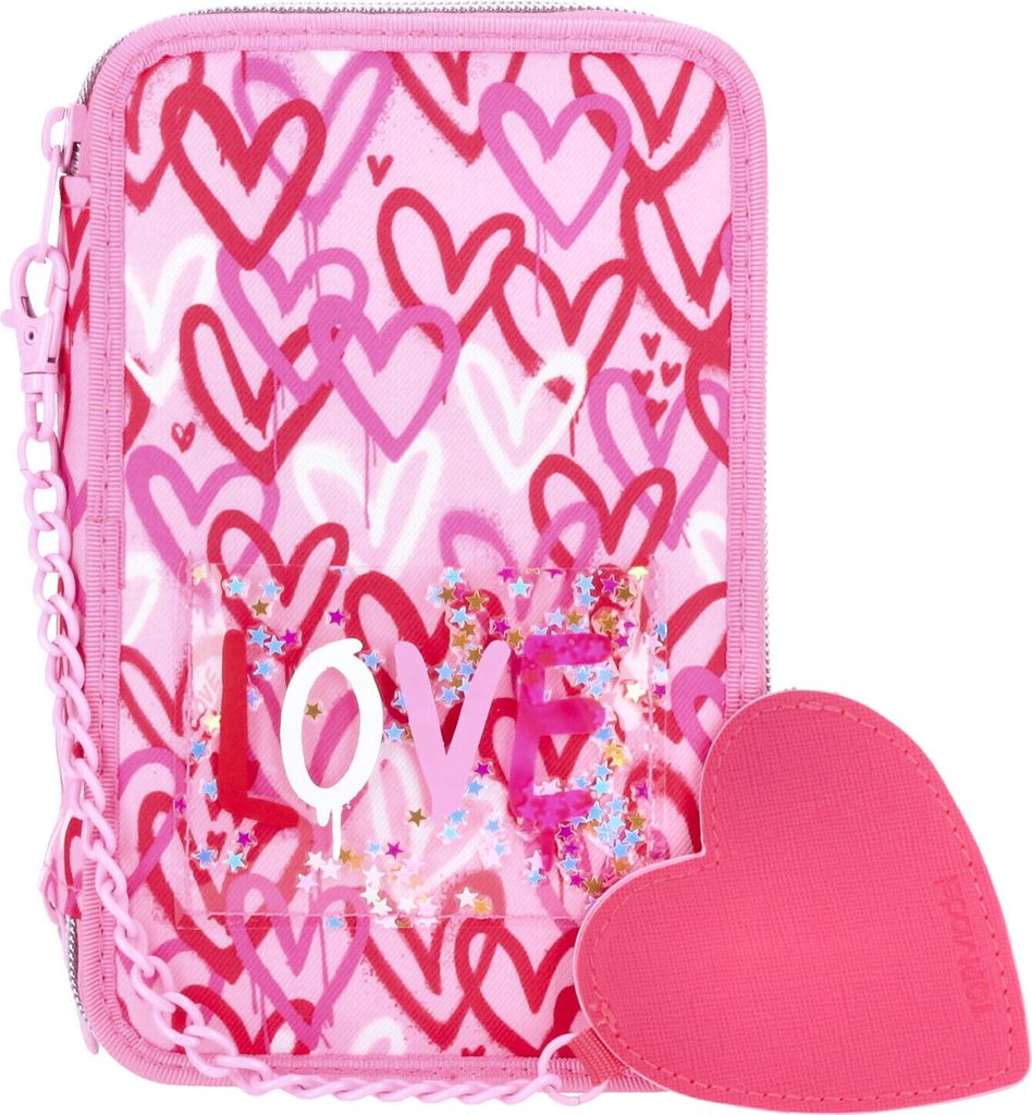 Depesche 3-Fach Federtasche TOPModel ONE LOVE pink Produktbild 11