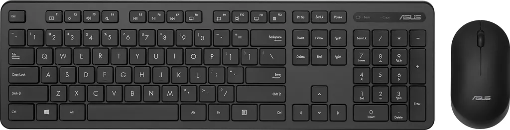 Clavier sans Fil ASUS CW100 avec Souris Optique 1200 DPI Design Compact