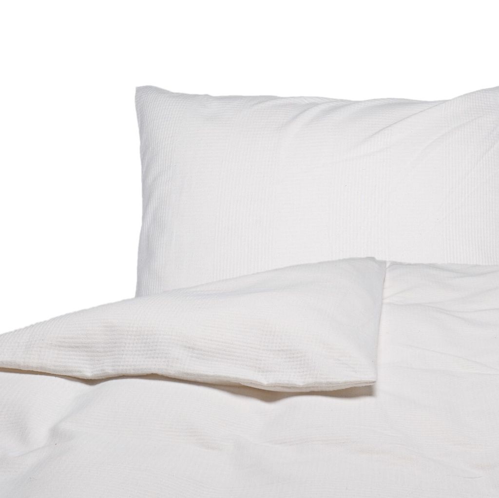 David Fussenegger Bettwäsche David 'Rippen' 140 x 200 cm Weiß