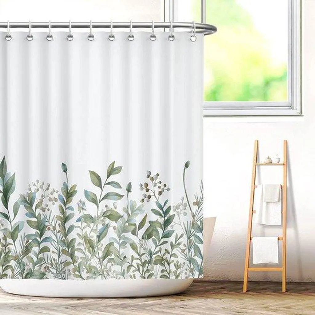 Rideau de douche pour salle de bain familiale résistant et élégant