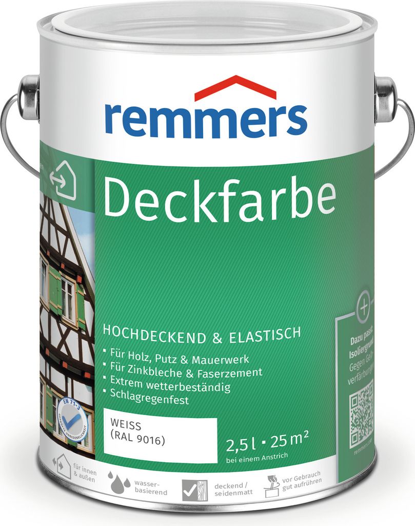 Remmers Farba na drevo RAL 9016 biela 2,5 l Obrázok produktu 11