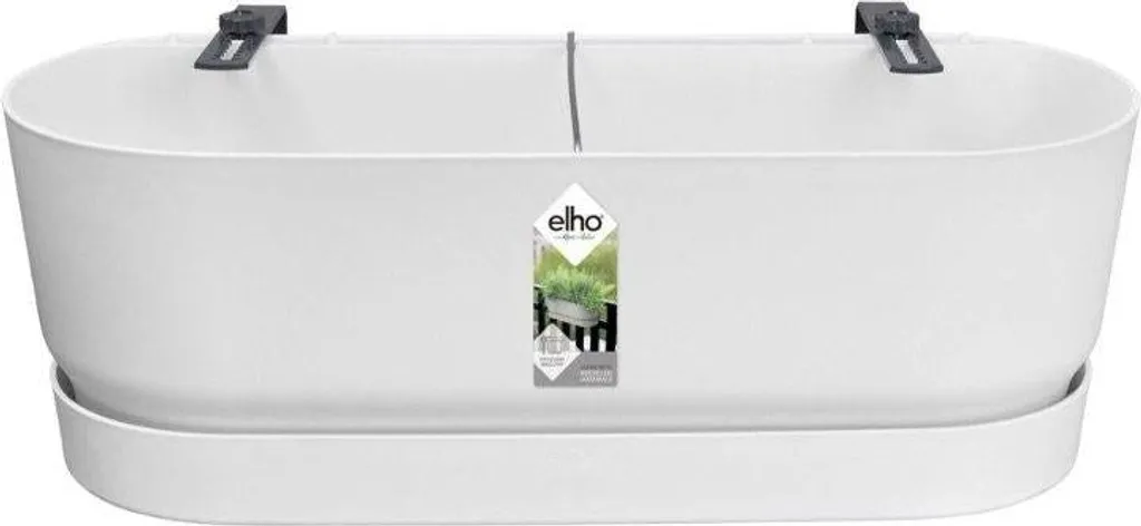Pot de fleurs avec réservoir d'eau intégré Greenville Blanc 25 cm D25