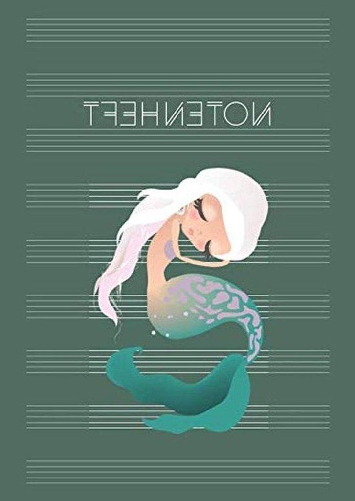 Musik Notenbuch - Musik Schrift - Musik Lernbuch - Große Linie - A4 - Weiss