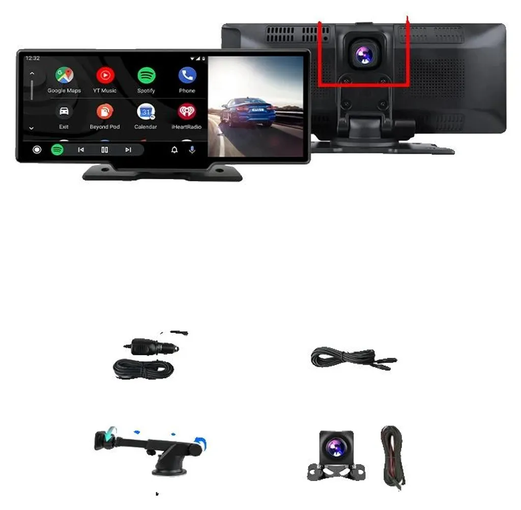 Caméra embarquée 4K sans fil DVR 10M pour sécuriser vos trajets en ville