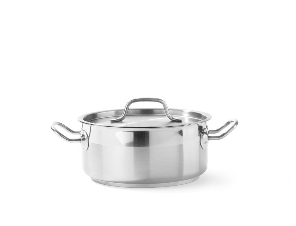 HENDI Bratentopf m/Deckel Edelstahl 200x90 mm 2,8 l Profi Line