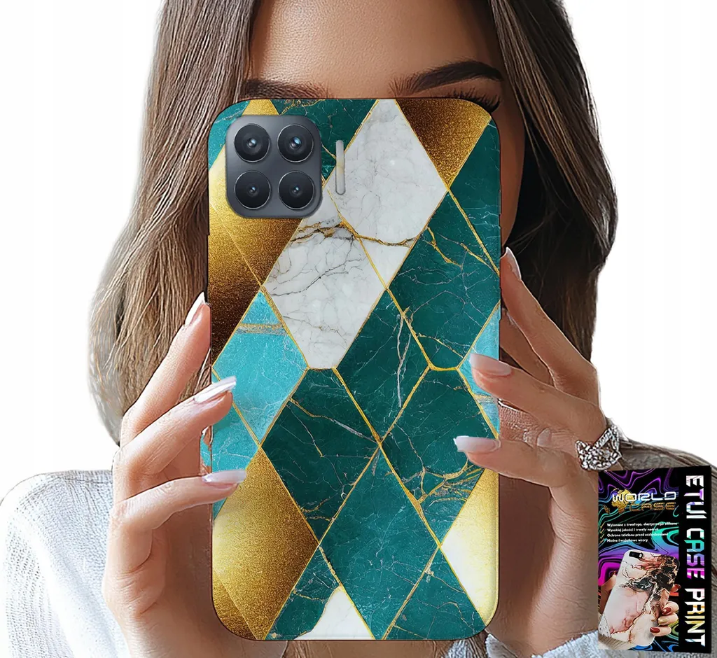 Custodia per Oppo Reno 4 Lite - Design elegante e alla moda + Foil