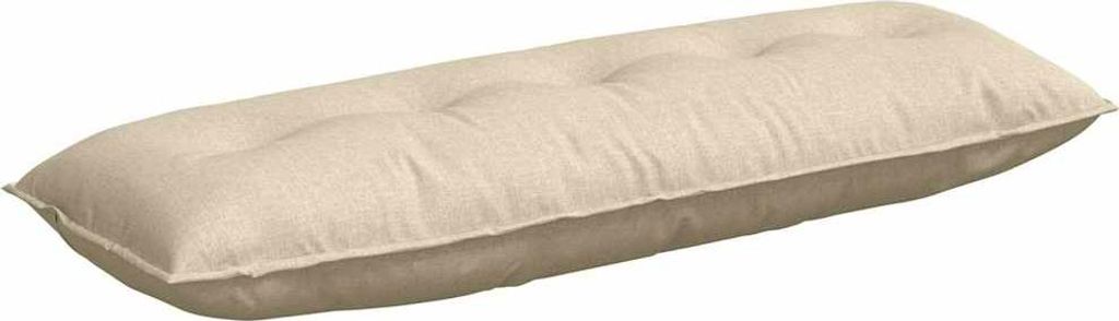 vidaXL Rückenkissen Creme 140 x 19 x 50 cm Stoff