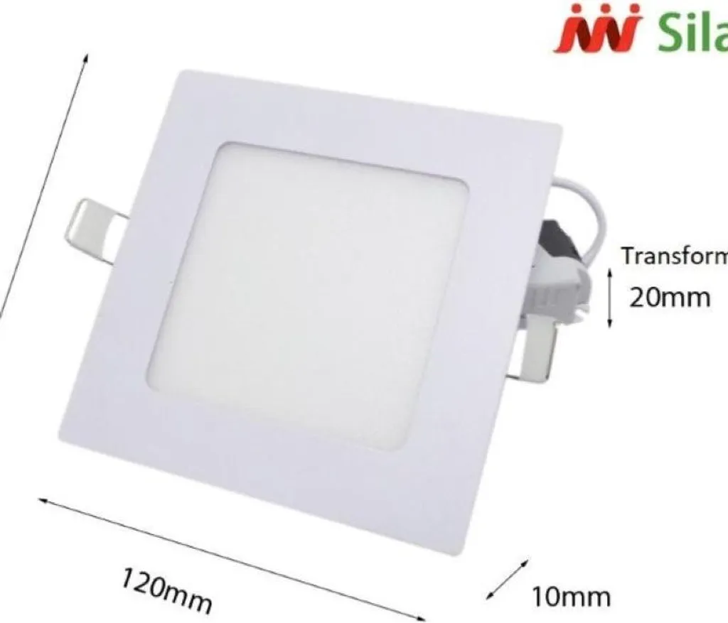 Spot LED Encastrable Carré 6W Éclairage Puissant Sans Éblouissement x10