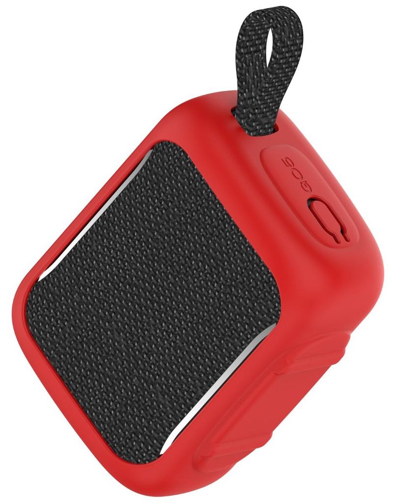 INF Silikon-Schutzhülle für JBL GO5 Soft-Fit 10.2x7.82x4.39cm unterwegs Rot
