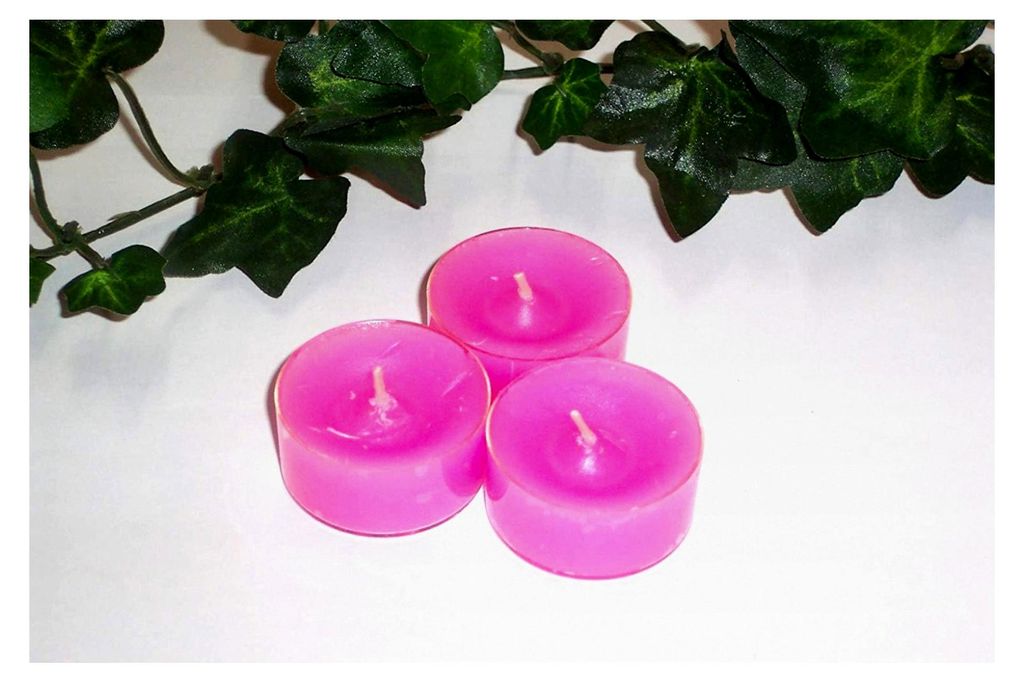 Teelichter, Acryl-Cup, 20 Stück, pink